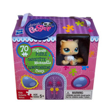 Hasbro Littlest Pet Shop Puzzle w/ #1503 Persian Cat Yellow White New LPS 2011