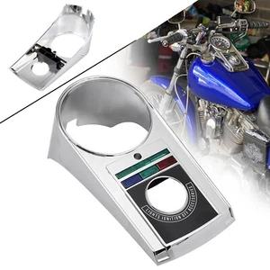 Motorcycle Chrome Speedo Dash Panel Cover For Harley Electra Glide FLHTC FLHS - Picture 1 of 16