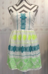  Vestido mujer Deb 192 multicolor bordado algodón talla 5 - Imagen 1 de 7