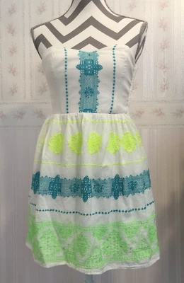  Vestido mujer Deb 192 multicolor bordado algodón talla 5 Foto 1 de 4