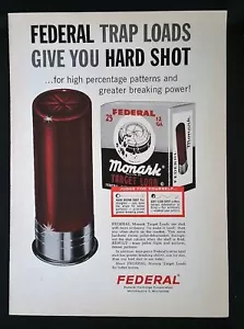 Cartuchos de carga de destino Federal Cartridge Corp 1963 vintage anuncio de página completa - Imagen 1 de 1