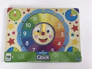 Lift & Learn Clock Puzzle Learning Journey International Moveable Hands 3+ NEW - Picture 1 of 2