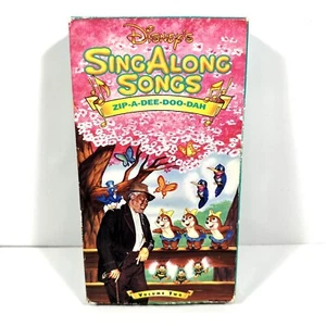 Walt Disney Sing Along Songs Zip A Dee Doo Dah VHS Video Tape Volume 2 Vol. Two - Picture 1 of 3