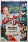 Make Haste To Live Movie Poster 27X40 B Dorothy Mcguire Stephen Mcnally Edgar