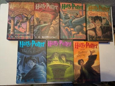 Harry Potter Complete Hardcover Set Books 1-7 1st American Edition J.K. Rowling - Image 1 of 4