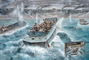 KIT MODELLINO NAVE MILITARE STATICO ITALERI LCVP WITH U.S. INFANTRY SCALA 1:35 - Foto 1 di 4