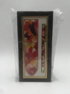 Lady Jayne Coral Boxed Pen & Pouch NEW - Picture 1 of 2