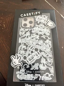 Disney Casetify iPhone 12 Pro Max Mickey Mouse Black And White - Picture 1 of 4