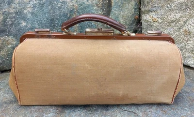 Antike Arzttasche Arztkoffer Hebammentasche, guter gepflegter Zustand - Bild 1 von 4