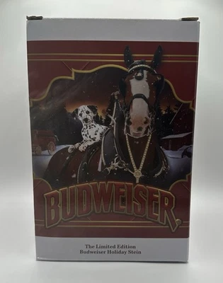 Budweiser 2022 edición limitada serie de coleccionistas #43 Clydesdale Holiday Stein Foto 1 de 3