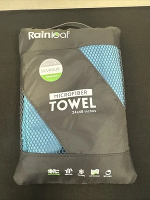 "Toalla de microfibra Rainleaf viaje gimnasio camping toalla secado rápido 24"" X 48""" Foto 1 de 4