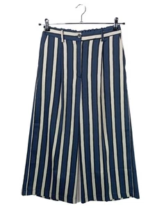 VICOLO Pantalone culotte Donna Pantalone Taglia IT 44 blu-bianco stile casual - Foto 1 di 6