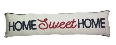 Members Mark Accent Pillow HOME SWEET HOME Embroidered Red White Blue - Image 1 of 4