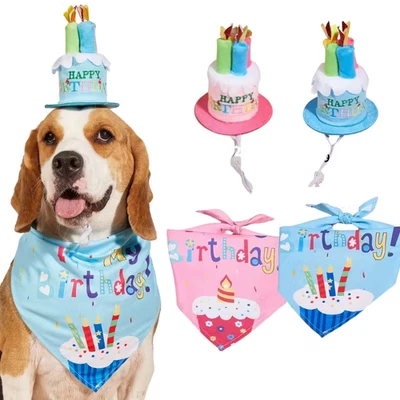 birthday dog bandana/neck scarf only great doggy gift - Image 1 of 4