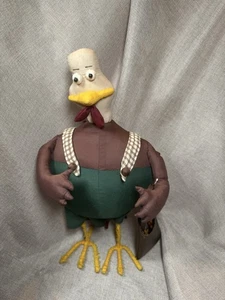 FARMHOUSE Soft Sculpture Rooster Chicken Stuffed SHELF SITTER Country Handmade - Picture 1 of 8