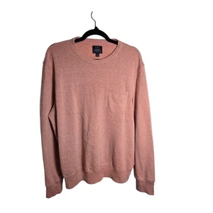 J.Crew Authentic Fleece Herren Medium Rosa Sweatshirt Langarm Tasche Pullover - Bild 1 von 9