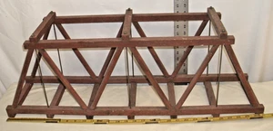 WOODEN TRUSS BRIDGE FOR G SCALE TRAINS - Picture 1 of 3