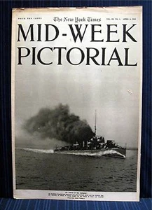 1916 NY Times 04-06 Rivista pittorica guerra mondiale metà settimana - Foto 1 di 3