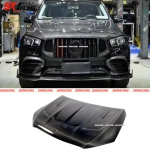 Paneles de capucha delantera cubierta del motor para Mercedes Benz GLE53 GLE63 cupé fibra de carbono - Imagen 1 de 13