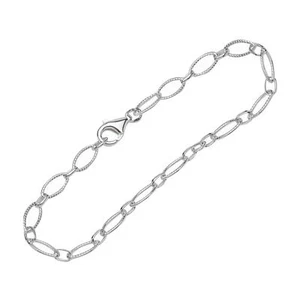 Armband 925 Sterling Silber 20cm Figaro Ankerkette rund Damen Armkette exquisit - Picture 1 of 1