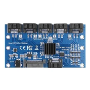 SATA Expansion Card 1 to 5 Port SATA3.0 Motherboard 6Gbps Riser Hub Adapter - Afbeelding 1 van 6