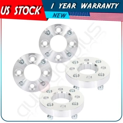 1" 4x4 to 4x110 10x1.25 studs silver 4 pcs Wheel Adapters For Polaris Xpres 300 - Image 1 of 4