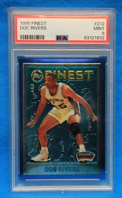 1995 TOPPS FINEST # 212 Doc Rivers PSA 9 MINT # 93121832  SAN ANTONIO SPURS !!! - Image 1 of 2