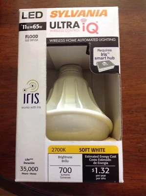 SYLVANIA 11W (65W Equiv.) Ultra iQ Wireless BR30 LED Flood Light - works w/ Iris - Image 1 of 3