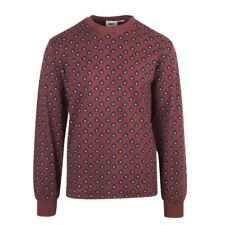 OBEY Men's Maroon Waffle Flower Thermal L/S T-Shirt