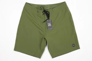 Rusty Herren Boardshorts Basis feste Taille Größe 30 x 8" olivgrün - Bild 1 von 4