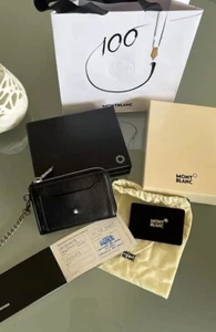 Neue Montblanc 4810 Meisterstück Geldbörse 4 CC Schlüsseletui m. Kette NP325€ - Bild 1 von 14