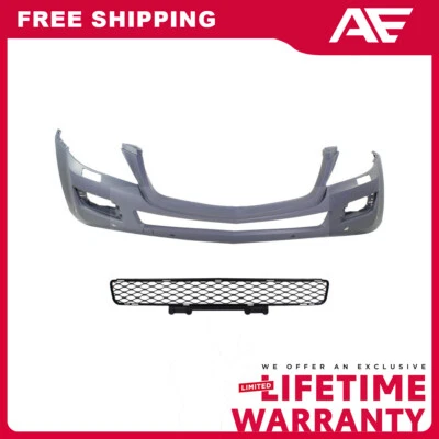 Capa de para-choque dianteiro dianteiro + kit de grade para 07-12 Mercedes Benz GL450 GL550 - Imagem 1 de 4