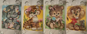 4 Colonial Studio Animal Prints (W24/JSF6) Elefant Löwe Bär Tiger Poster - Bild 1 von 5