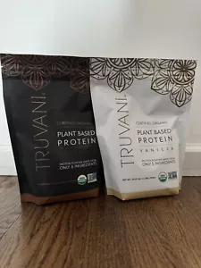 Truvani Organic Vanilla + Chocolate (2 Pack) Protein Powder 20 Servings  - Picture 1 of 4