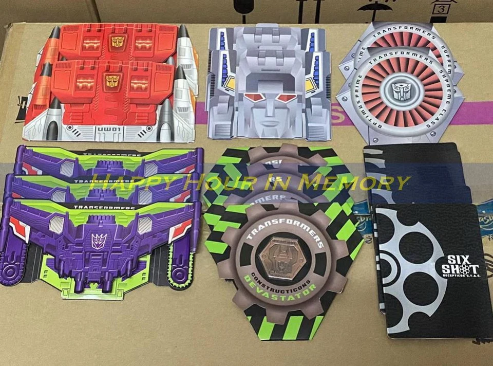 Takara Exclusive Coin UW01 UW03 TFE Devastator Forterss Maximus Six Shot Jetwing - Image 1 of 1