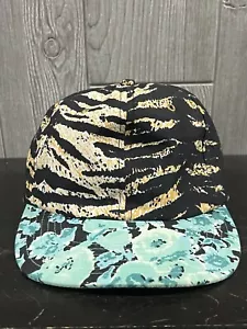 Volcom Hat/Cap Unisex 6 Panel Tiger Print Floral Tropical Beach Watersports - Picture 1 of 10