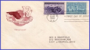 USA4 #E17 ADDR HOUSE OF FARNAM FDC Motorcycle Delivery - Bild 1 von 1