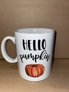 HELLO Pumpkin Mug • Fall • Halloween Coffee/Cocoa/Tea Mug #19 - Picture 1 of 2