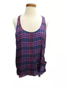 Urban Outfitters Tunic Top Size Small Bright Multi Color Racer Back Pocket - Picture 1 of 3
