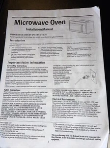 horno microondas - manual de instalación para la opción de gama superior Español/Inglés - Imagen 1 de 2