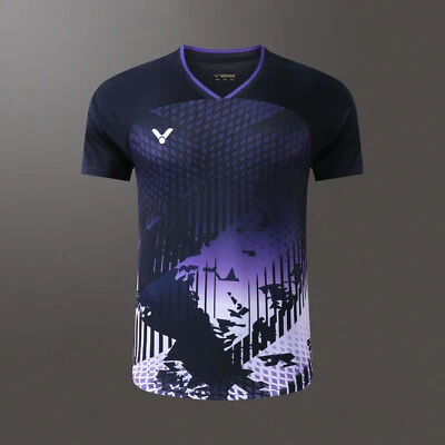 Nuevo Victor Hombre Prendas para el torso Deportivas Ropa de Bádminton Tenis de Mesa Camisetas Foto 1 de 4