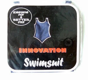 Girls Regulation School swimsuit size 36  One piece 100% nylon Navy Blue - Picture 1 of 2