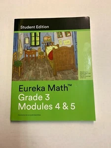 EUREKA MATH Grade 3 Student Edition MODULE 4 & 5  Workbook Homeschool - Picture 1 of 2