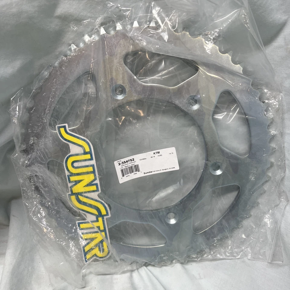 New SUNSTAR REAR SPROCKET STEEL 52T Fits: Husaberg 2-354752 W - Image 1 of 1
