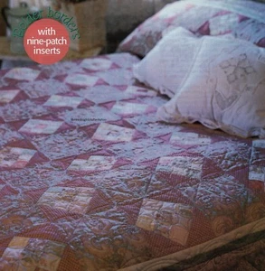 Nine On Point Quilt Pattern Pieced LA - Picture 1 of 2