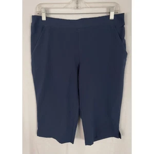 Bermuda Coolibar donna S blu elasticizzato UPF 50+ protezione solare pull on - Foto 1 di 7