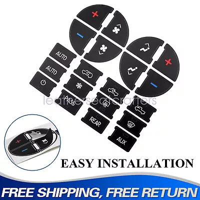 Vehicle Climate Control Button Stickers For 2007-2013 Chevy Avalanche Silverado - Image 1 of 4