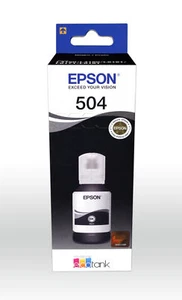 Epson 504 Genuine Ecotank Ink Black Cyan Magenta Yellow - Picture 1 of 9