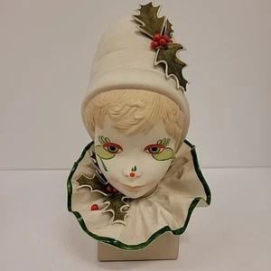 RAR Vintage Cybis Porzellan " Stechpalme " Clown Figur  - Bild 1 von 9