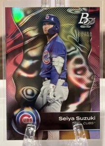 2023 Bowman Platinum Seiya Suzuki Parallel /50 Chicago Cubs - Picture 1 of 3